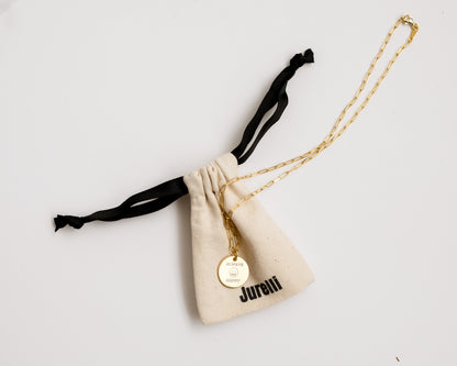 Personalized Pendant Necklace in Gold-Plated Sterling Silver